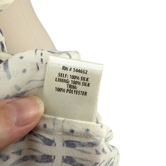 Stone Cold Fox Silk Off Shoulder Mini Dress M 2 Chiara Porcelain Revolve Mosaic - Picture 12 of 16